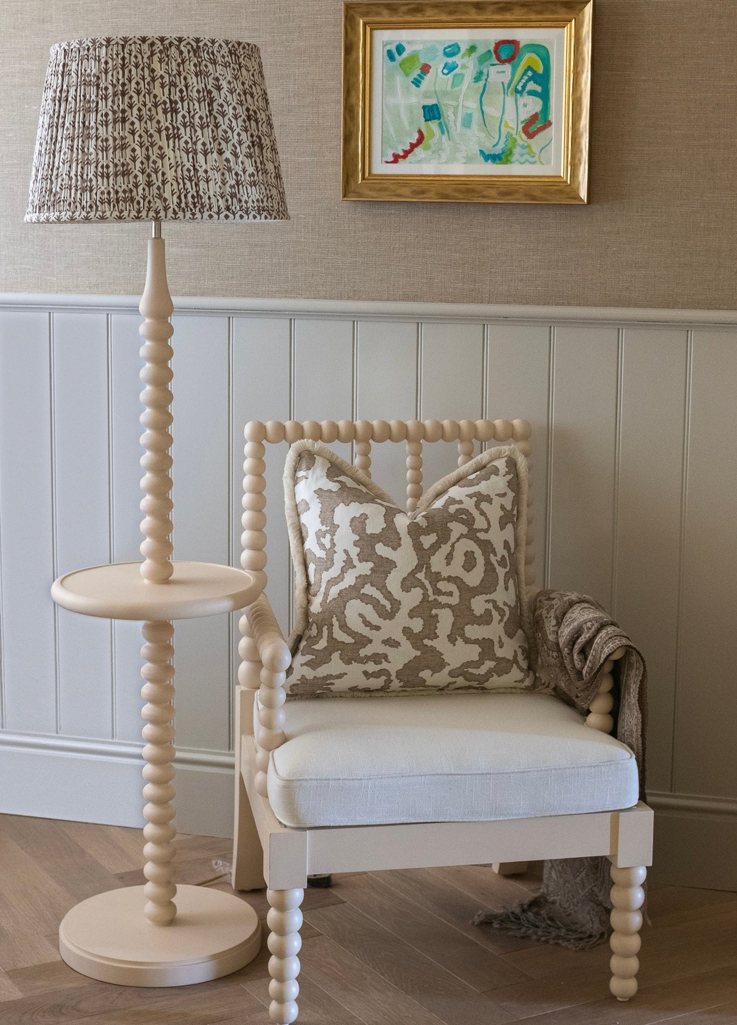 Bilbury Floor Lamp Shell White