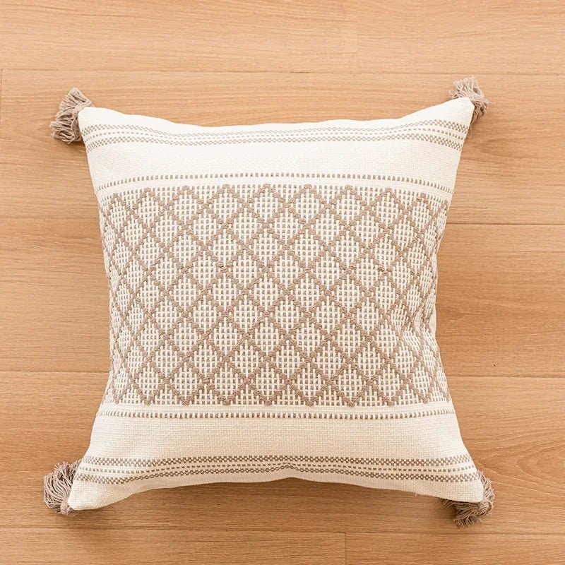 Bohemin Tuffed Geometric Cushion Cover