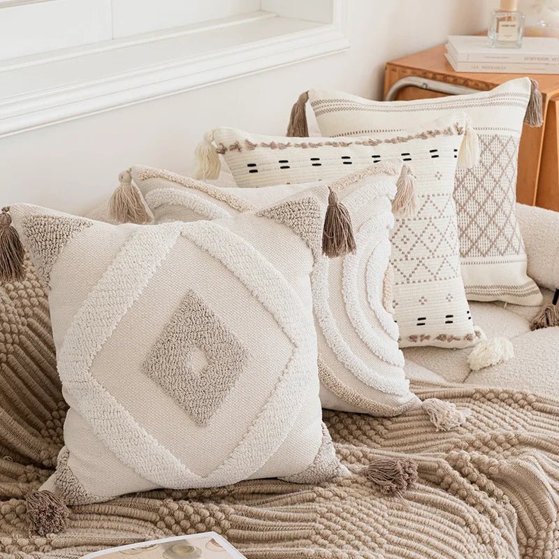 Bohemin Tuffed Geometric Cushion Cover