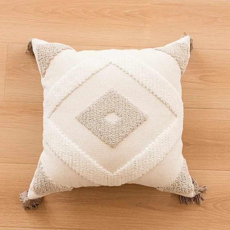 Bohemin Tuffed Geometric Cushion Cover