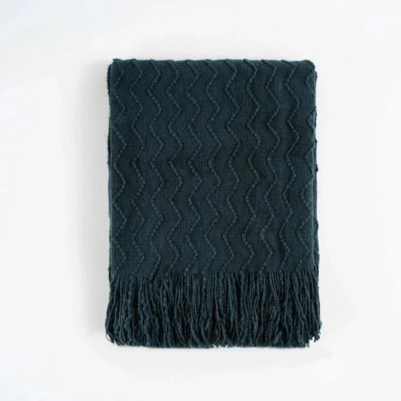 Chevron Fringe Throw