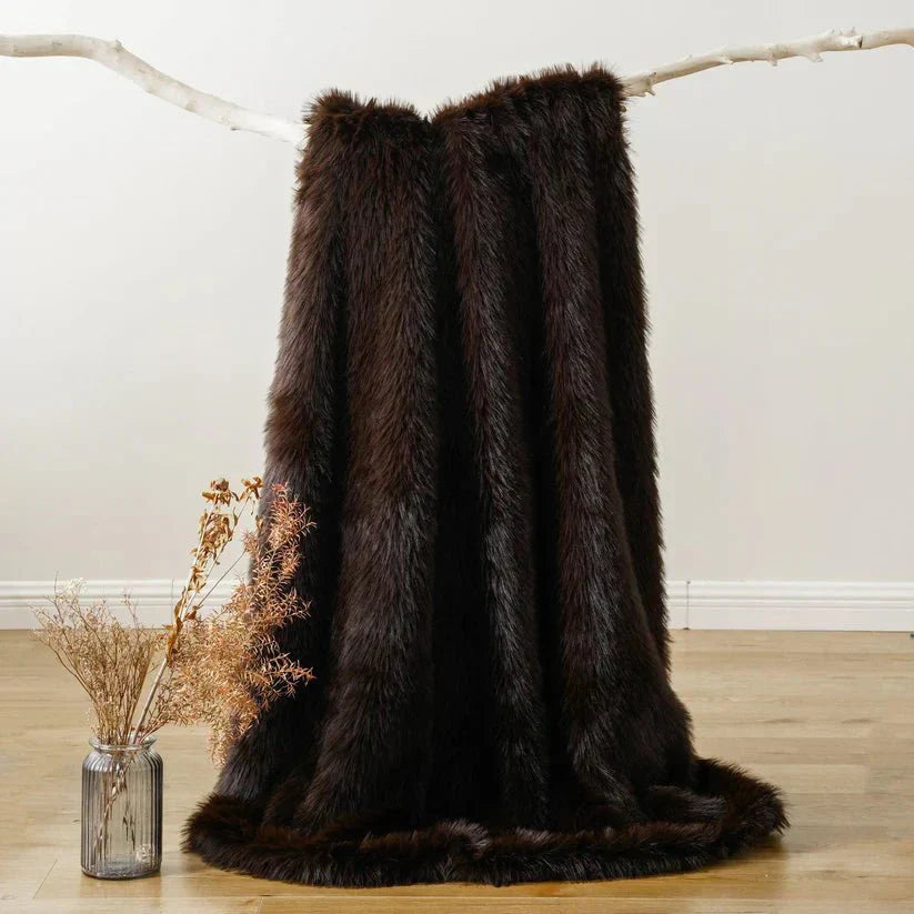 Fluffy Faux Fur Throw